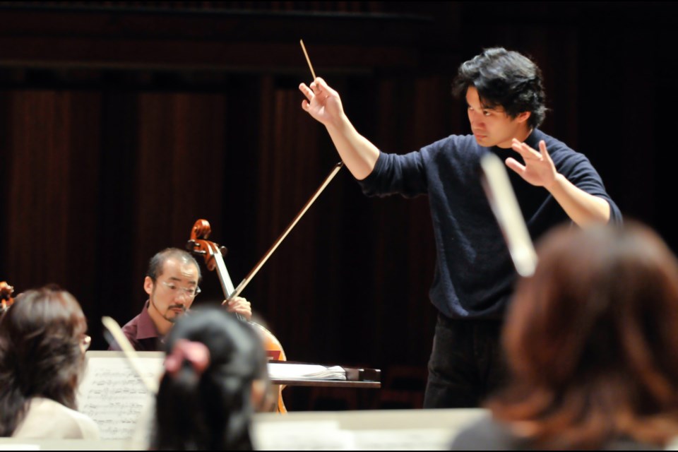 Maestro Ken Hsieh leads the Vancouver Metropolitan Orchestra in concert Oct. 7.