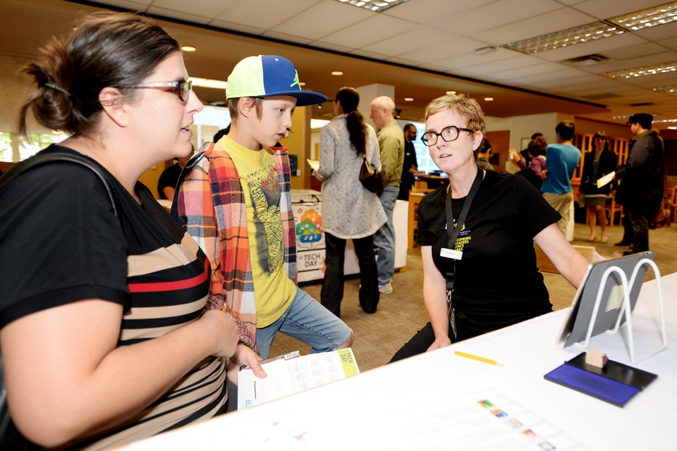 About 300 people visited the New Westminster Public Library's Tech Day on Sept. 24 event, where the library featured many of its electronic resources and services.