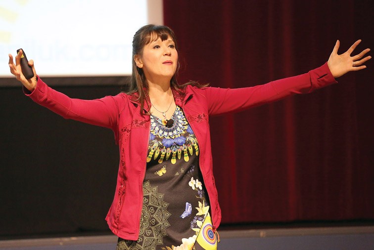 Author & Healthy Gourmet Julie Daniluk of OWN: Oprah Winfrey Network was one of the guest speakers at the Healthier You Expo on Sunday at Prince George Civic Centre. Citizen Photo by James Doyle October 16, 2016