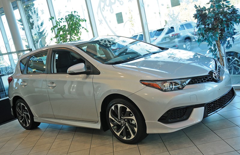 Scion is dead, but remnants of Toyota’s youth brand live on in vehicles like the 2017 Corolla iM. The sensibly stylish hatchback keeps Scion’s fun-to-drive factor and simple pricing structure while also offering Toyota practicality and reliability. It is available at Jim Pattison Toyota in the Northshore Auto Mall. photo Cindy Goodman, North Shore News