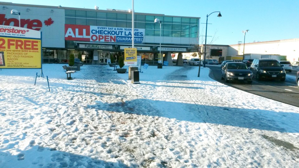 ice sidewalks