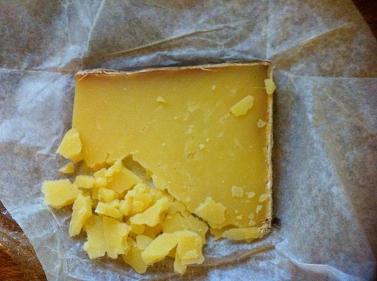 Avonlea Clothbound Cheddar is aged for 12 months and wrapped in linen, old school style.