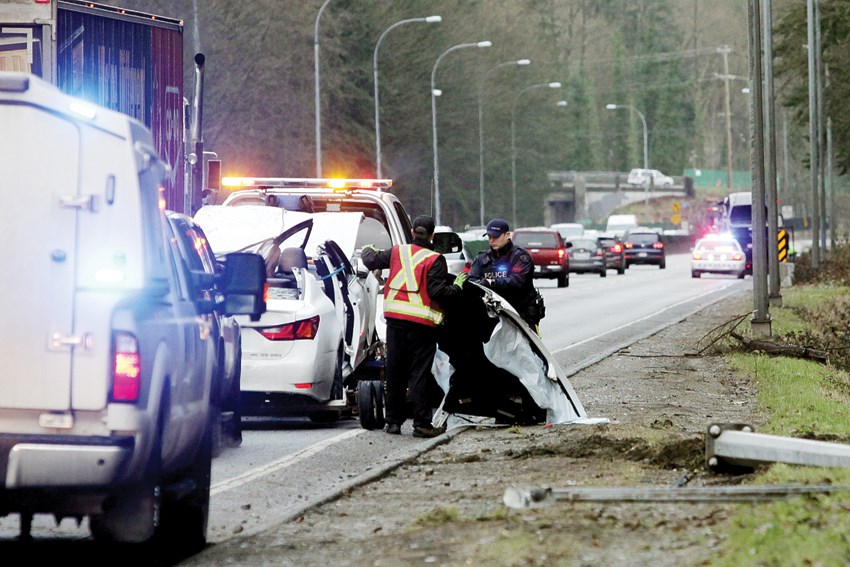 UPDATED: Burnaby man dead in early morning Cut crash - North Shore 