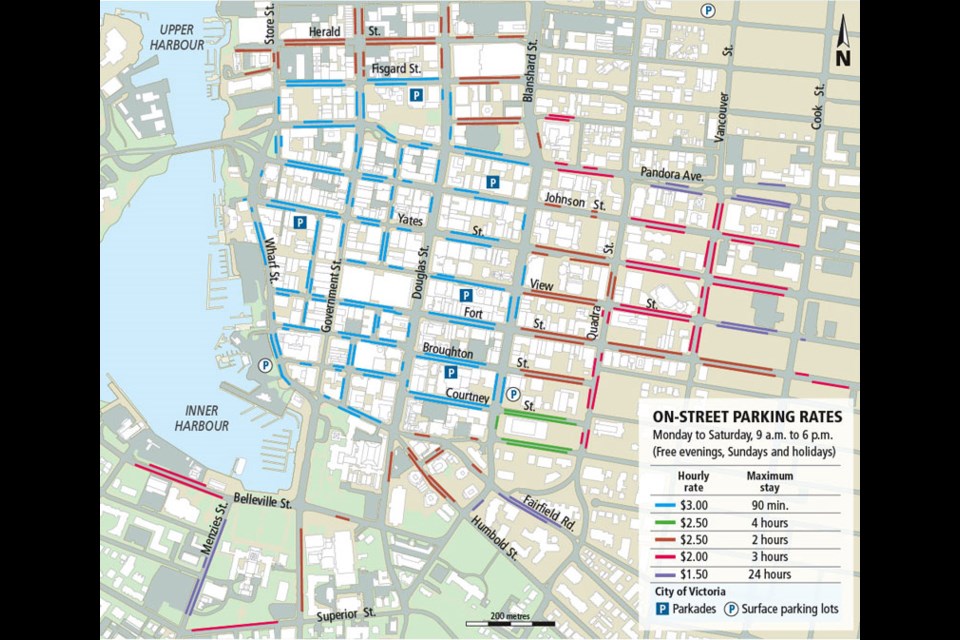 Victoria boosting long term parking rates first hour still free