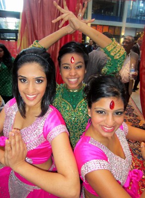 Shiamak dancers Sukhmani Singh, Priya Panjivan and Nazia Jalil helped kick-off the Indian Summer Festival Gala at SFU Woodward's.