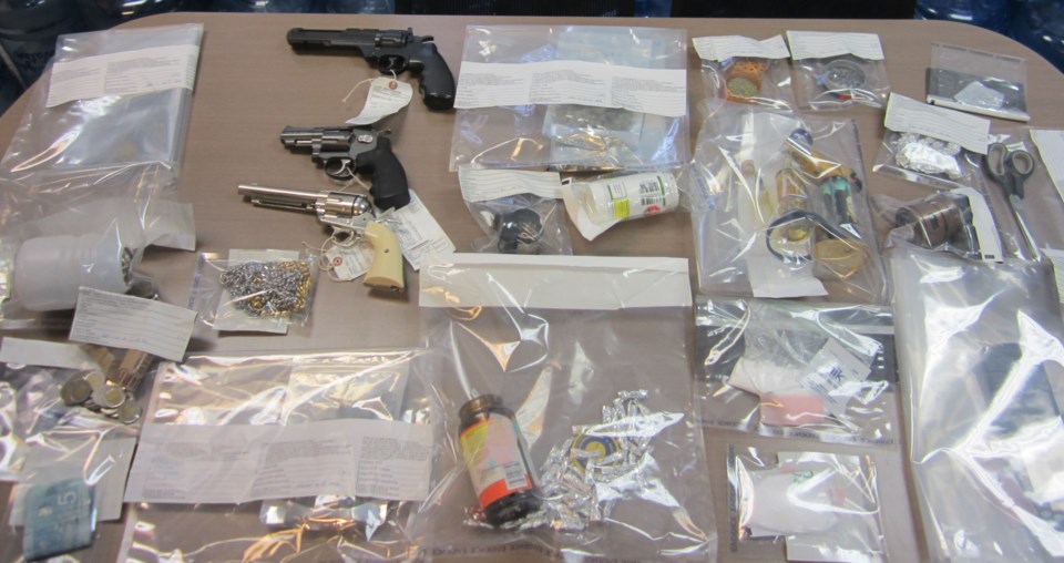 Nelson House RCMP seized about 58 grams of cocaine and pellet guns when they executed a search warra