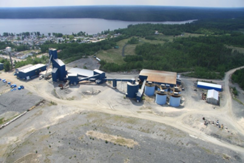 The New Britannia mine and mill, formerly known as the Snow Lake mine and mill.