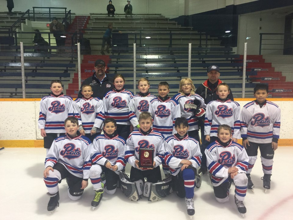 The Preeceville atom hockey team