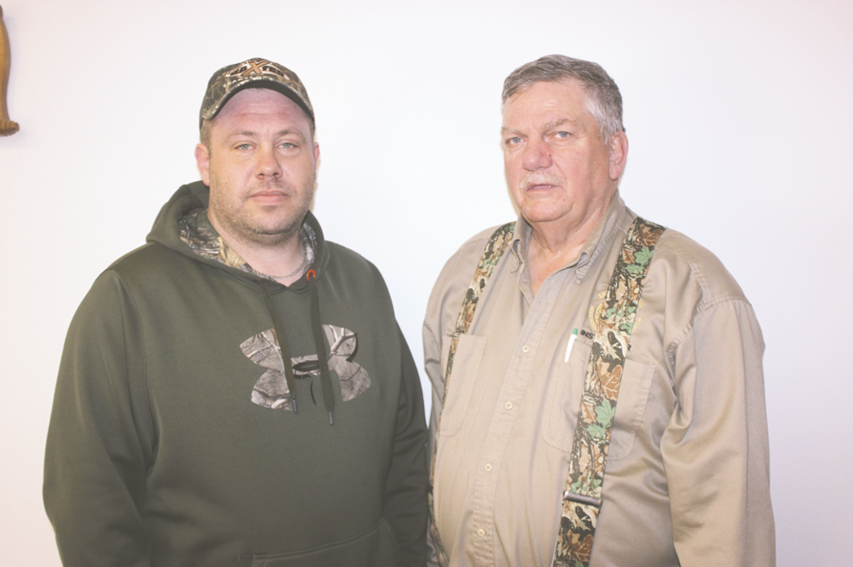 Kevin Thompson, left, and Lionel Bender are the organizers of the B&T Gun Show in Estevan.