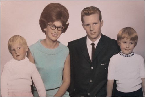 The Ariko family circa 1965. From left are Michele, Rose-Marie, Wally and Melani.