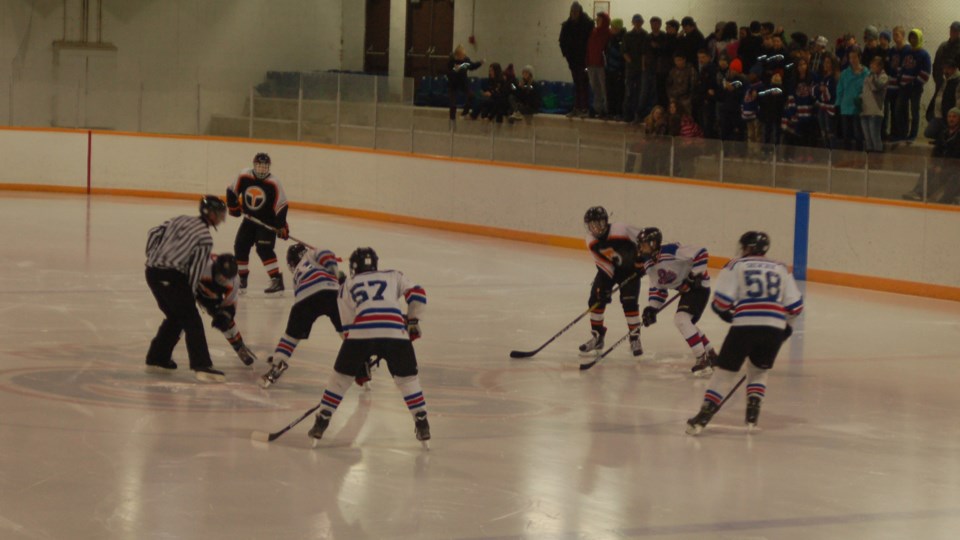 The Preeceville bantam hockey team