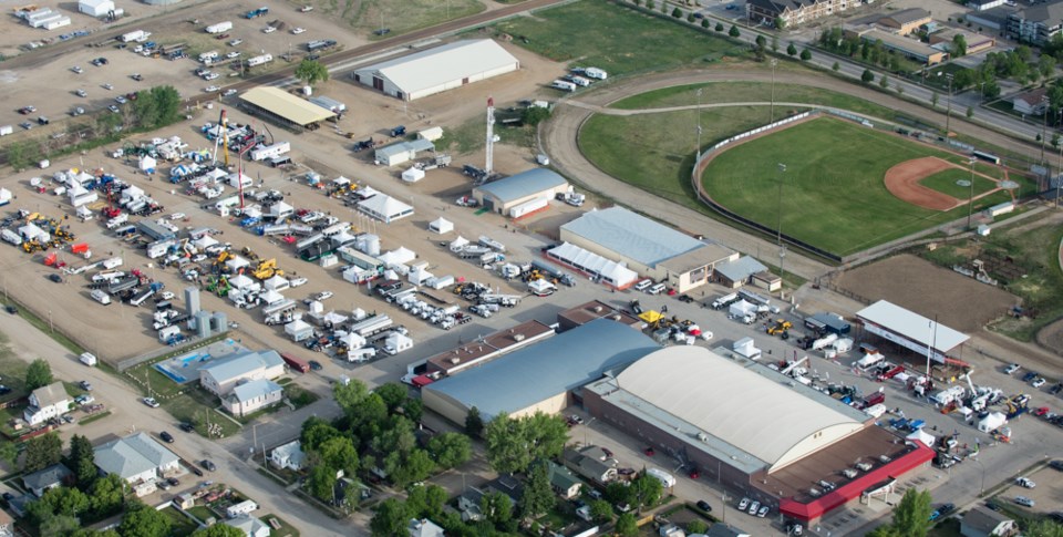 Weyburn Oil Show 2015 aerial