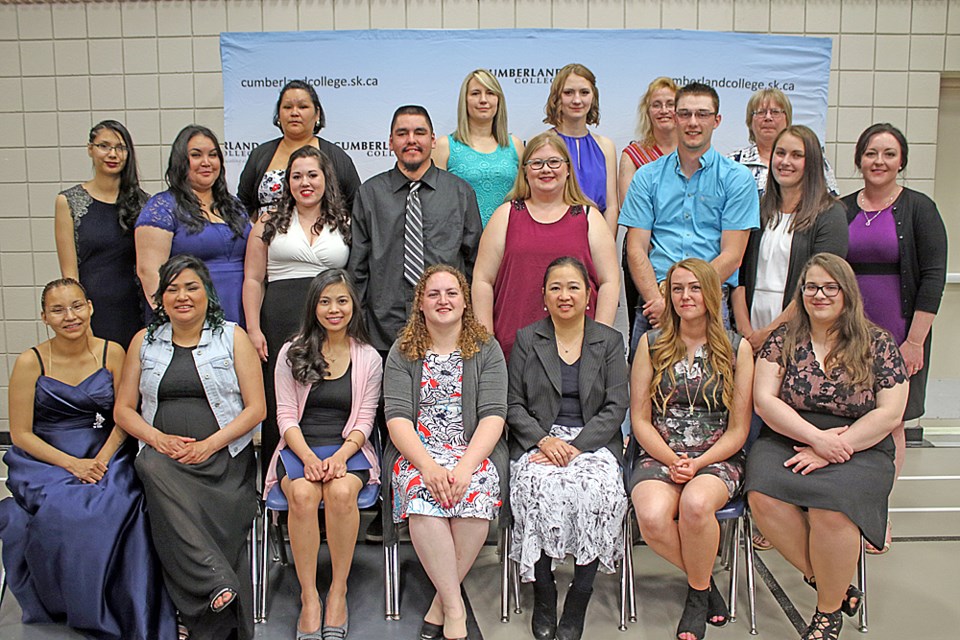 The 28 graduates from the Tisdale campus. Review Photo/Devan C. Tasa