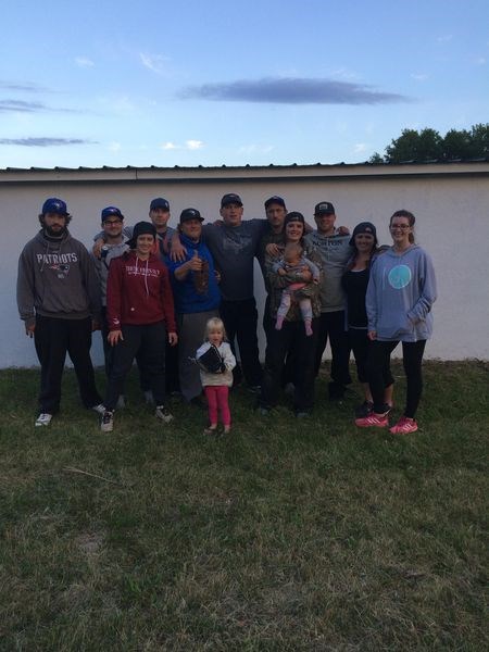 Winners of the A-side of the Endeavour Eagles ball tournament, from left, were: Austin Severson, Casey Mydonick, Marci Griffith, Douglas Yarycky, Sean Kolodziejski, Devin Severson, Todd Griffith, Chani Yarycky, Jordan Yarycky, Ashley Carlson, Bailey Bork and Charlie and Tyler Griffith.