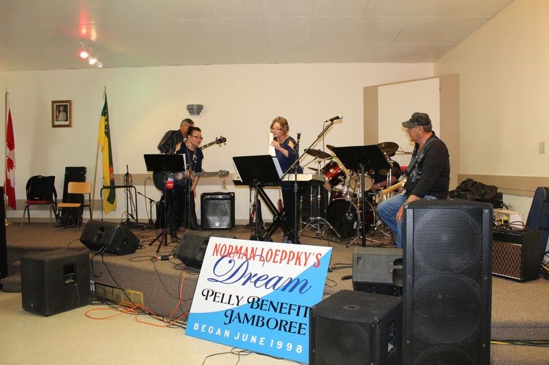 Midnite Run of Barrows, Man. performed for the crowd at the Pelly Benefit Jamboree on June 11.