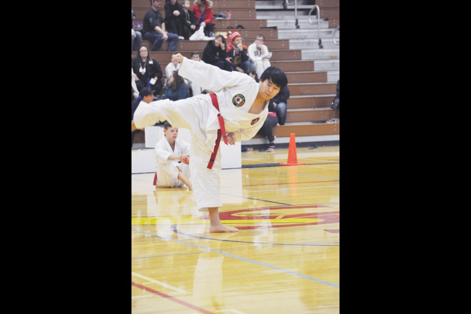 James Kim of the Estevan Taekwondo Association.