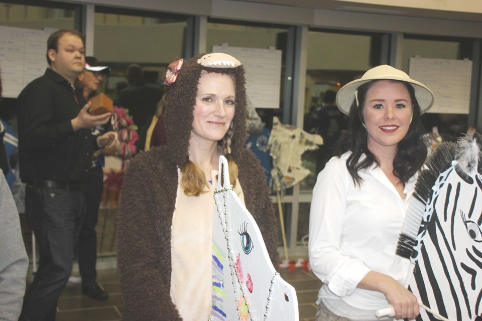 Nanette Salamon, left, and Claire Robson were entered in the Derby.