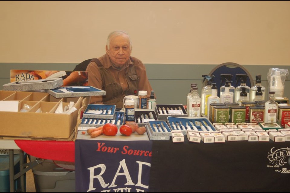 Michael Swetleshnoff had Rada Cutlery and Watkins products for sale.