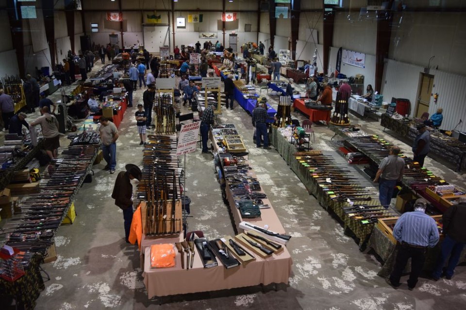 The fifth annual River Ridge Fish & Game Gun Show was held at the Sylvia Fedoruk Centre in Canora on June 9 to 10, with a full house of 118 tables representing over 40 vendors.