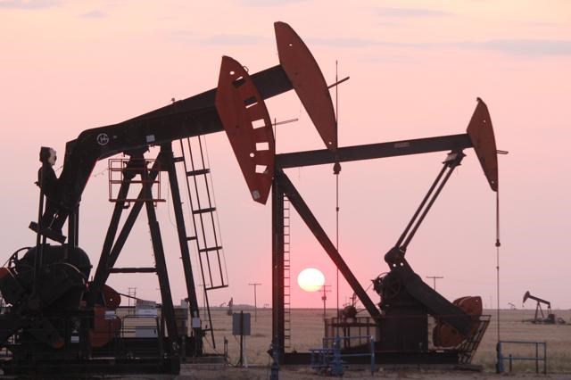 Pumpjacks - sunset