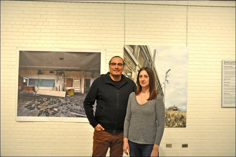 Marcel Petit and Wendy Sharpe are two Saskatchewan-based artists with an exhibit in Chapel Gallery.