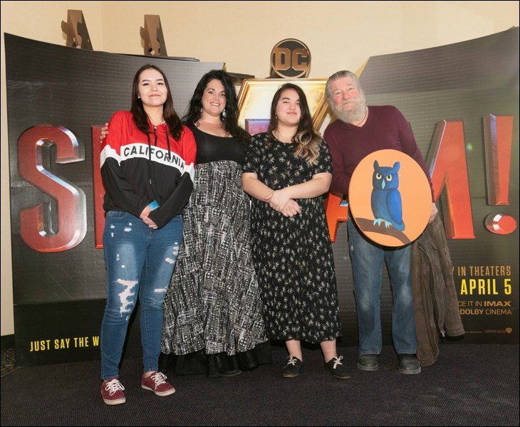 Local artists Chantal Roy, Nadine La Greca and Lilianna Crowe, as well as nationally-recognized mural artist Fred Harrison, appear at the VIP night to open the new Capitol Annex cinema complex in North Battleford.