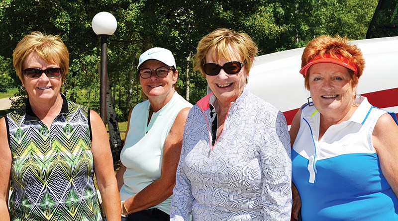 Coming in a close 2nd, with a score of 70 was (L-R) Bev Grimes, Donna Coffey, Connie McIntyre and Jan Keating.