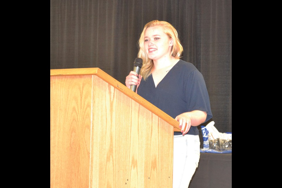 Zoey Dubois was the guest speaker at the White Bear Ladies golf tournament.