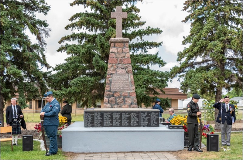 The Royal Canadian Legion Branch 9 held a re-dedication ceremony at the Battleford cenotaph Saturday.