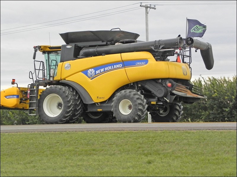 Aug 30 this farmer rolled down the highway onto his work places and spaces while proudly sporting a