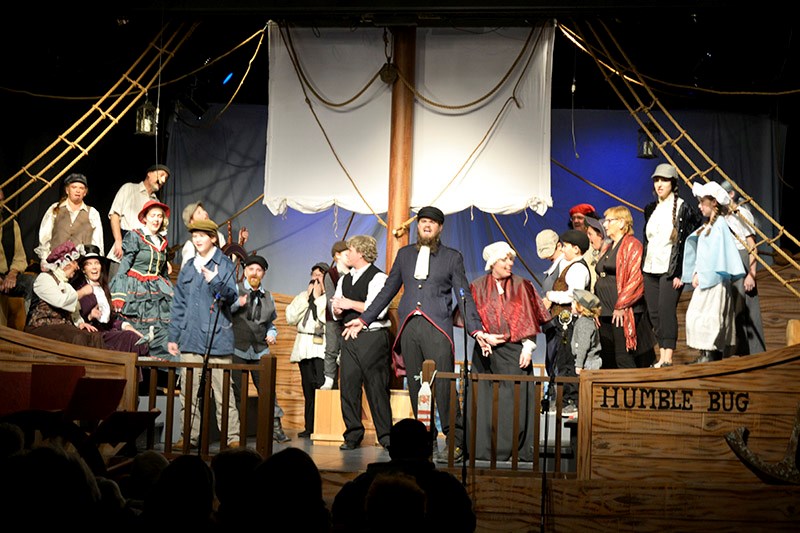 The Cornerstone Theatre cast has all hands on deck for this year’s edition of the Christmas Carol, entitled “ARR Humbug!”