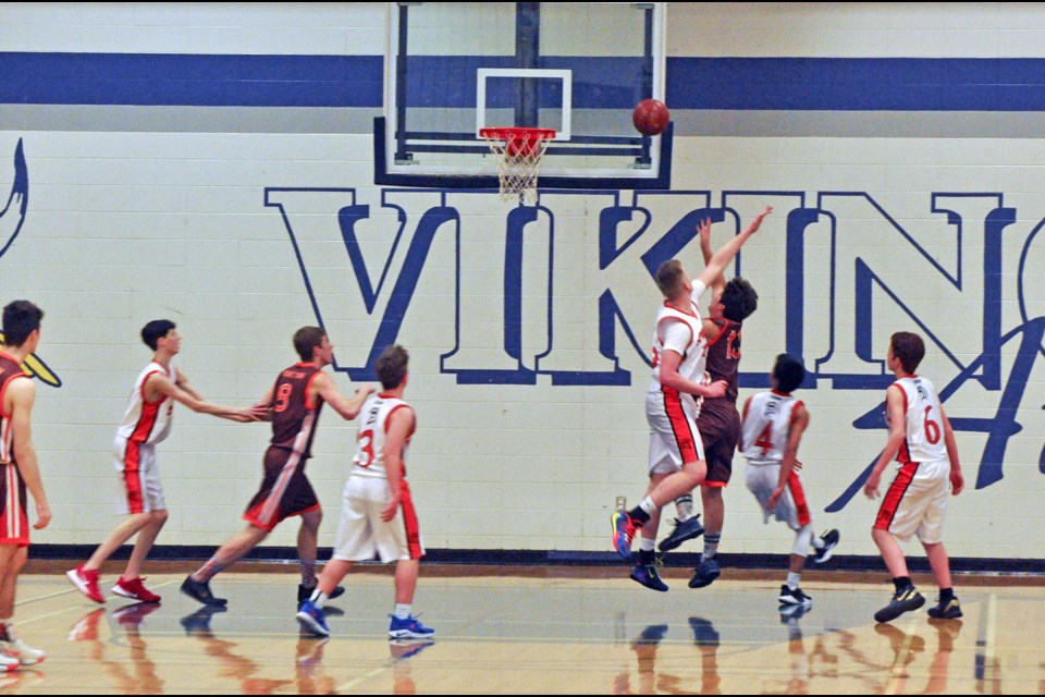 Action from the final between Yorkton and Meadow Lake