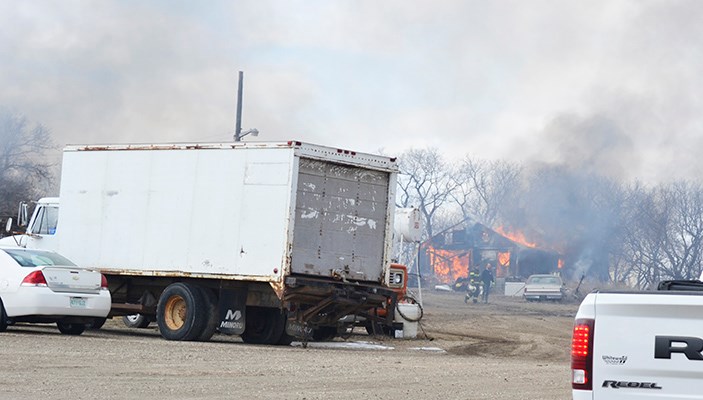 A farmyard shed was a total loss in a fire north of Wauchope on April 15.