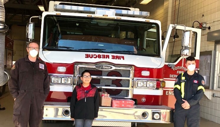 Jayden Gilmer's first stop with coffee was the Fire Hall in Yorkon. (Submitted Photo)