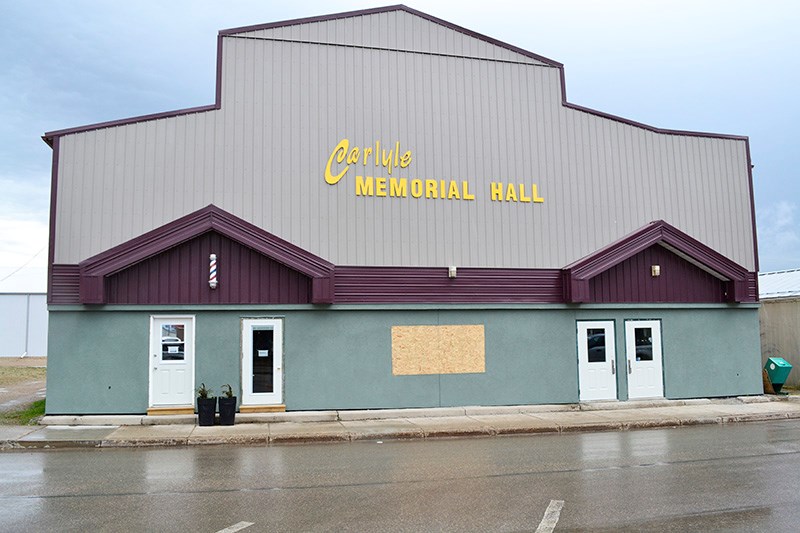 The Carlyle Memorial has a fresh new look with the recent replacement of the brick front and the installation of painted stucco.