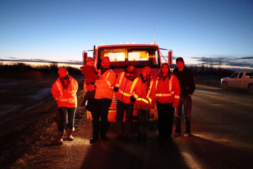 Family and friends of Courtney Schaefer, a tow truck driver who was killed on the side of the road w