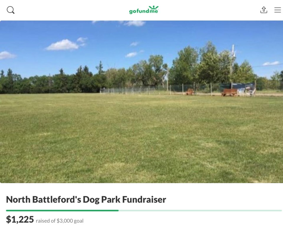 Dog park GoFundMe page