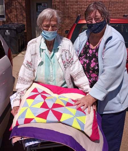 Sophie Parkinson has used her time of isolation during COVID-19 to create colourful lap quilts for residents of long-term care facilities in the Battlefords. Photos submitted