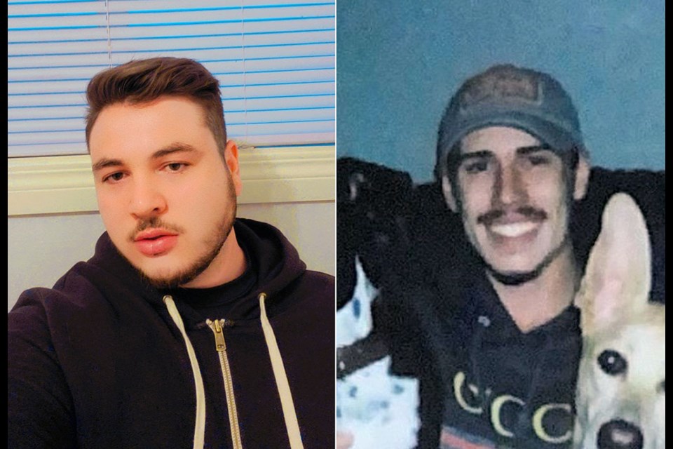 Bryton Lawrason and Seth Hildebrand, both of Edmonton, were found deceased July 5. RCMP photos