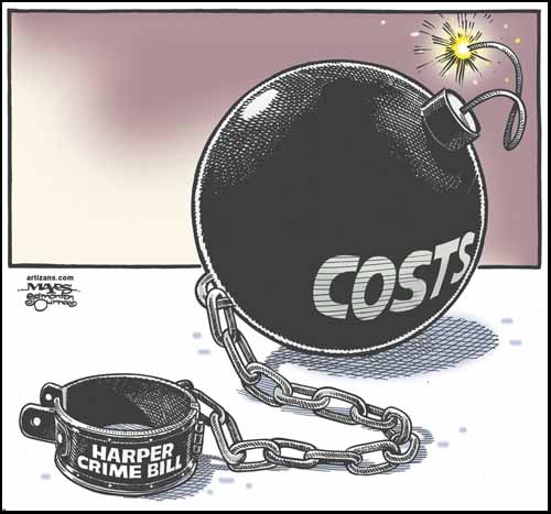 Harper Crime Bill linked to explosive costs.