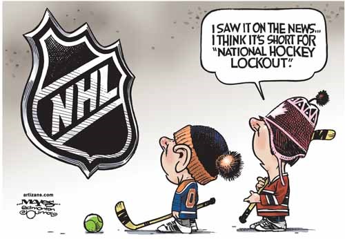 NHL means 'National Hockey Lockout' to children.