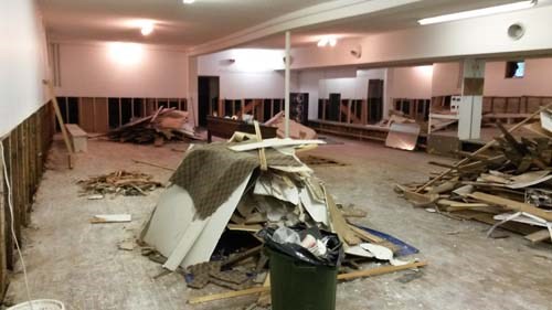 Redvers Arts Centre Flooded