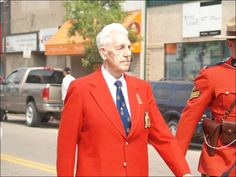 Jock Forbes served with the Flin Flon RCMP in the early 1950s. He participated in the 2010 march.