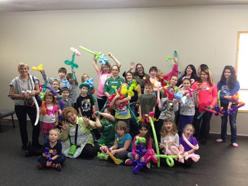 Everyone attending CFY’s Circus Day Camp laughed and learned from Dawn Suchoboki of FunTAZM Entertainment.