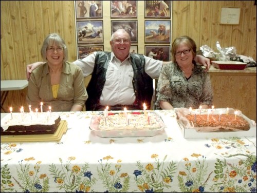 Borden Friendship Club members celebrating March birthdays are Doreen and Art Flath and Martha Rempel.