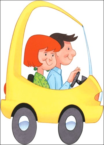 couple in car