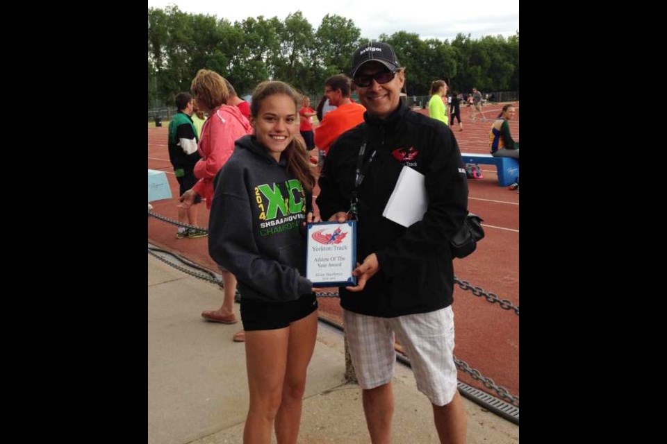 Kelsey Haczkewicz was the recipient of the Athlete of the Year presented by Club Manager Marcel Porte.