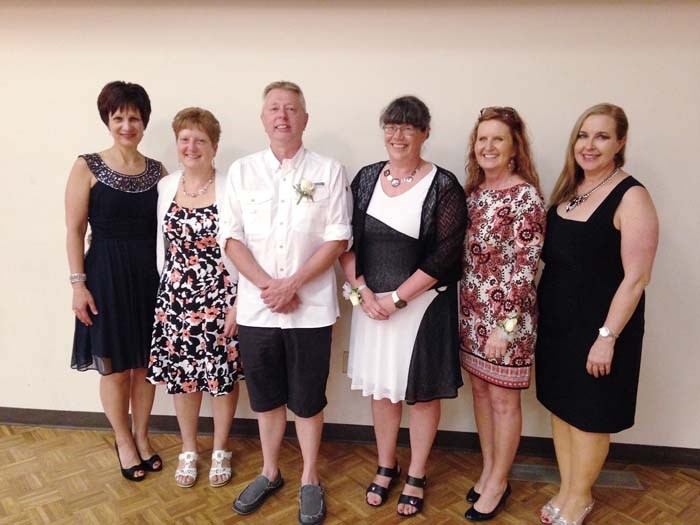 Retirees - Christ the Teacher Association held their Superannuation banquet on June 11, 2015. Christ the Teacher Association had 6 teachers superannuating. Pictured above from left to right, Pat Thompson, Kimberly Wyatt, Chris Hansen, Sherri Sieffert, Alanna Erhardt, and Laurie Novak.