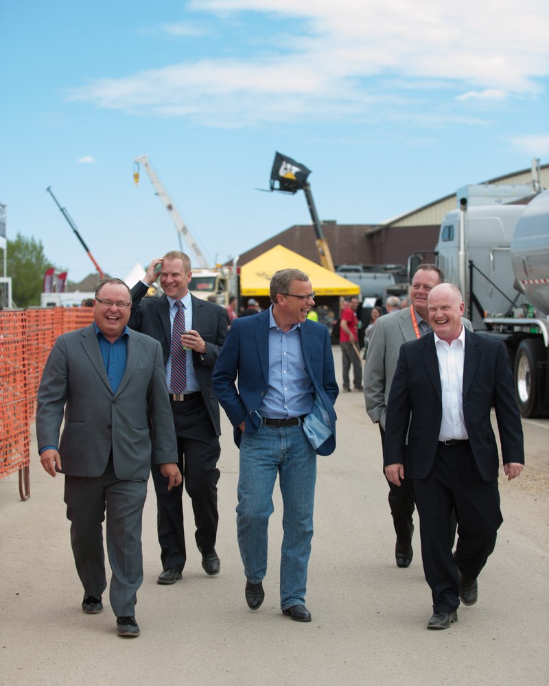 Brad Wall walks oil show