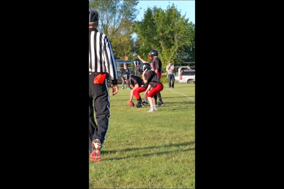 Unity Minor Football has enjoyed some nice fall days for their games during this year's. The players are giving fans plenty to cheer about. Photo by Sherri Solomko